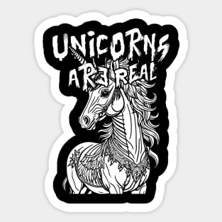 Unicorns Are Real Sticker